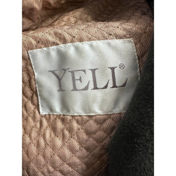 VTG YELL Germany Maxi Sack Coat Green Wool/Angora Womens Sz 38/M/L - Picture 8 of 10